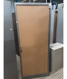 ARMOIRE METALLIQUE 80CM A RIDEAUX AVEC CLE