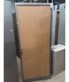 ARMOIRE METALLIQUE 80CM A RIDEAUX AVEC CLE
