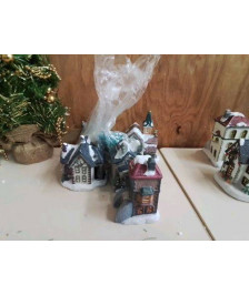LOT FIGURINE MAISON DECORS NOËL 