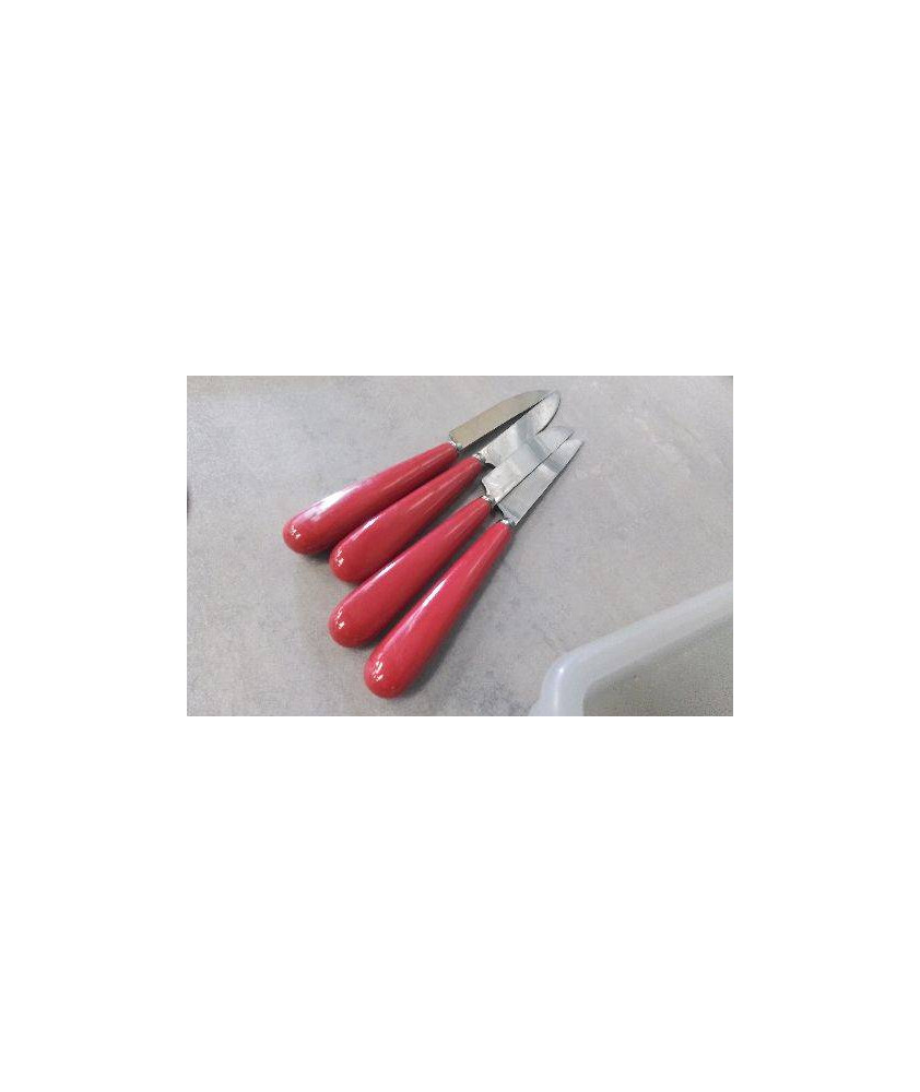 COUTEAUX ROUGES X4 