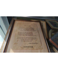 CADRE POEME - RIMBAUD / VINTAGE