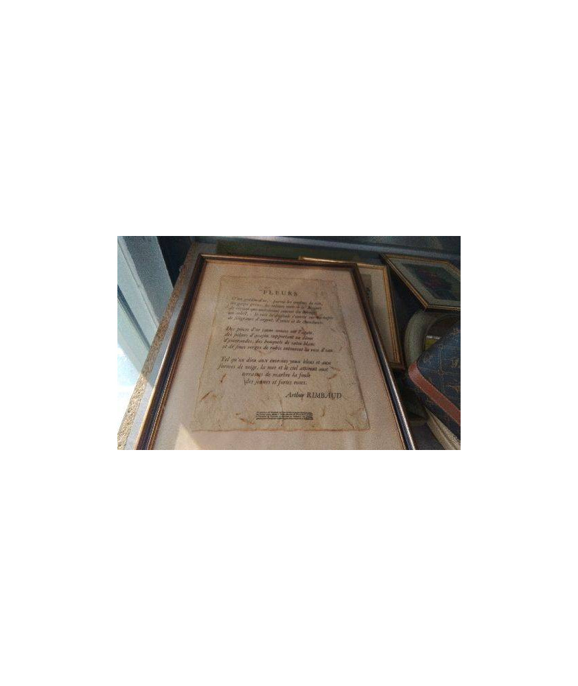 CADRE POEME - RIMBAUD / VINTAGE