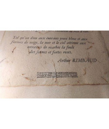 CADRE POEME - RIMBAUD / VINTAGE