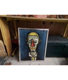 CADRE DECO TABLEAU CLOWN BERNARD BUFFET 