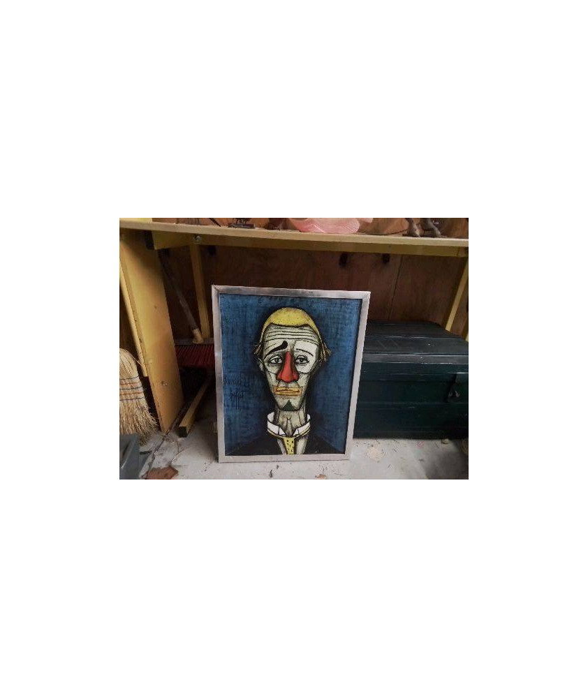CADRE DECO TABLEAU CLOWN BERNARD BUFFET 