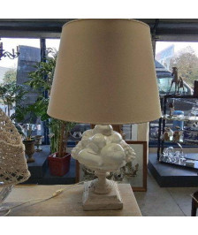 LAMPE A POSER BLANCHE COUPE DE FRUITS