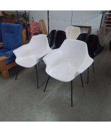 PAIRE DE FAUTEUILS DESIGN PIERRE GUARICHE