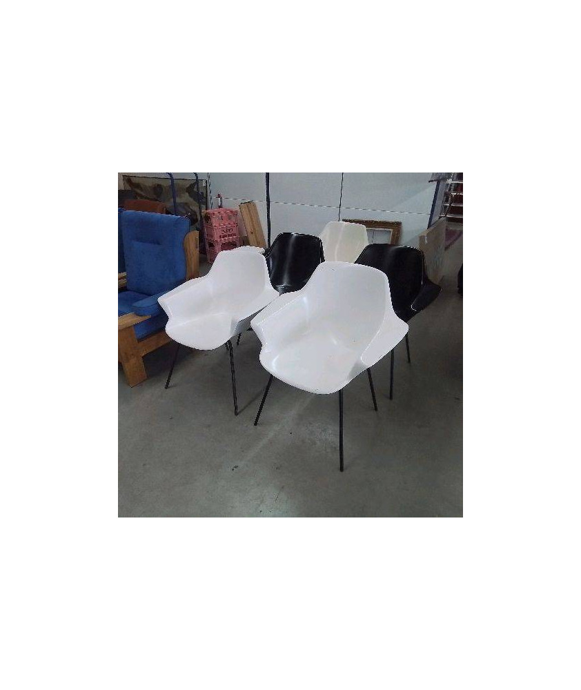 PAIRE DE FAUTEUILS DESIGN PIERRE GUARICHE