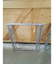 PAIRE DE TRÉTEAUX MÉTAL 