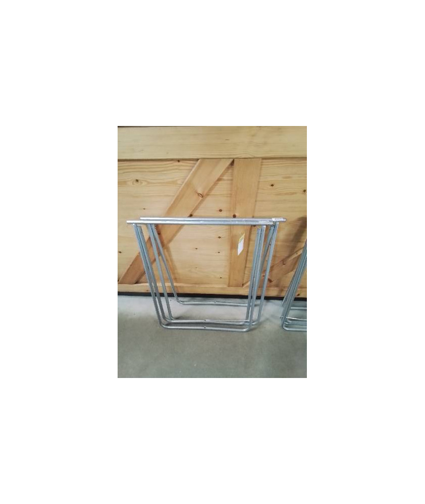 PAIRE DE TRÉTEAUX MÉTAL 