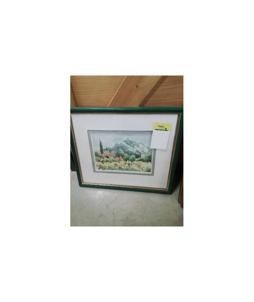 AQUARELLE PAYSAGE DE MONTAGNE COLETTE PRUDHOMME 