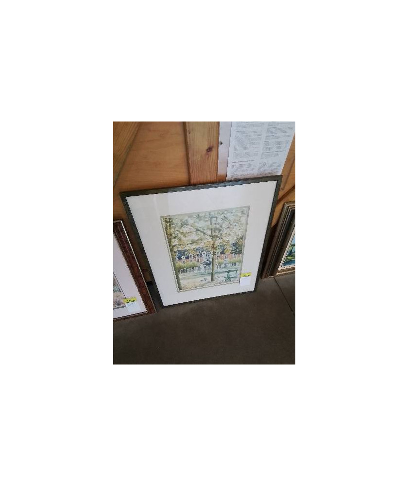 AQUARELLE FONTAINE COLETTE PRUDHOMME 