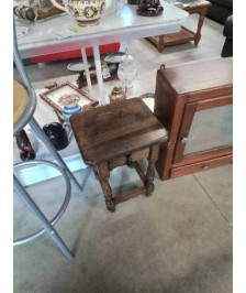 CONSOLE A COLONNES PIEDS BALUSTRE 1 TIROIR STYLE RÉGENCE 