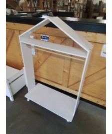 PORTANT MAISONNETTE ENFANT BOIS BLANC 