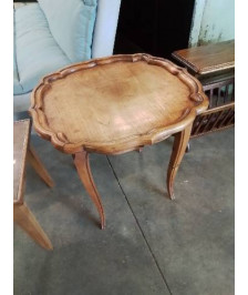 TABLE BASSE CHANTOURNÉ PIEDS GALBES BOIS CLAIR