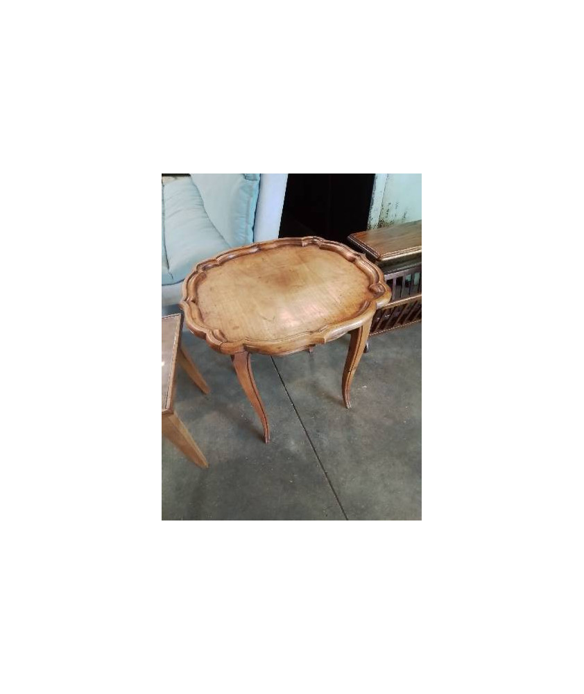 TABLE BASSE CHANTOURNÉ PIEDS GALBES BOIS CLAIR