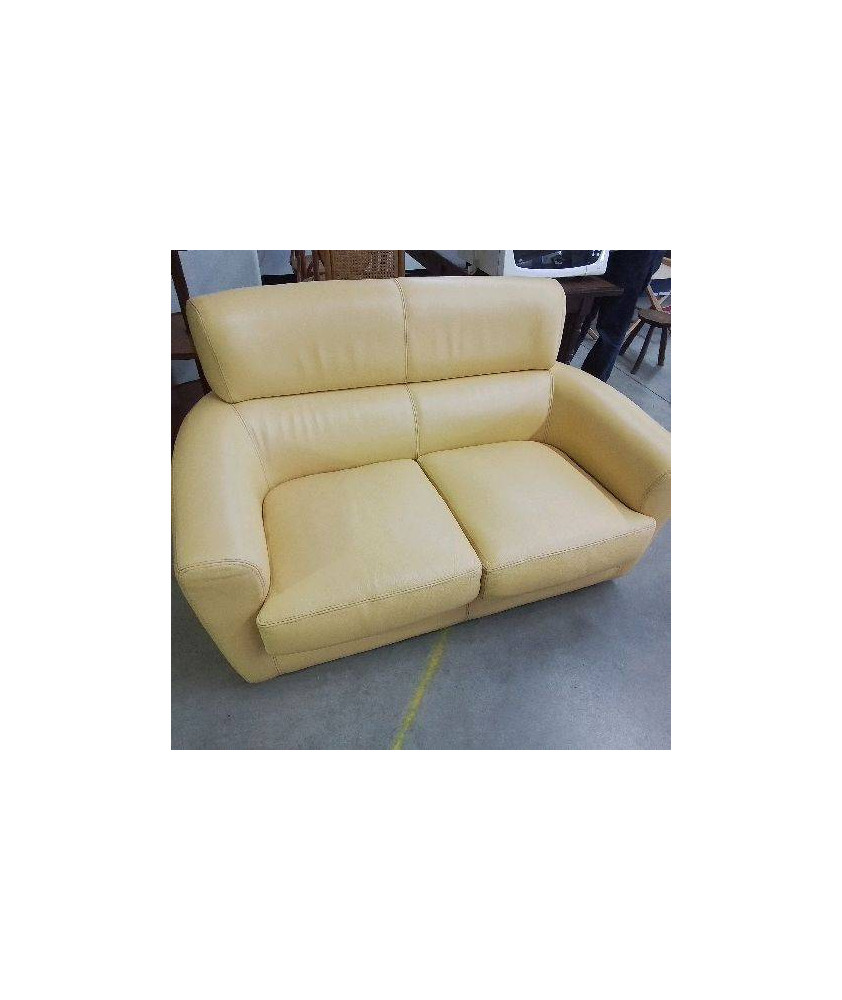 CANAPÉ 2 PLACES JAUNE ROCHEBOBOIS