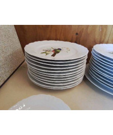 LOT 12 ASSIETTES EN PORCELAINE