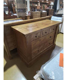 COMMODE 3 TIROIRS CHENE MASSIF EN L’ETAT 