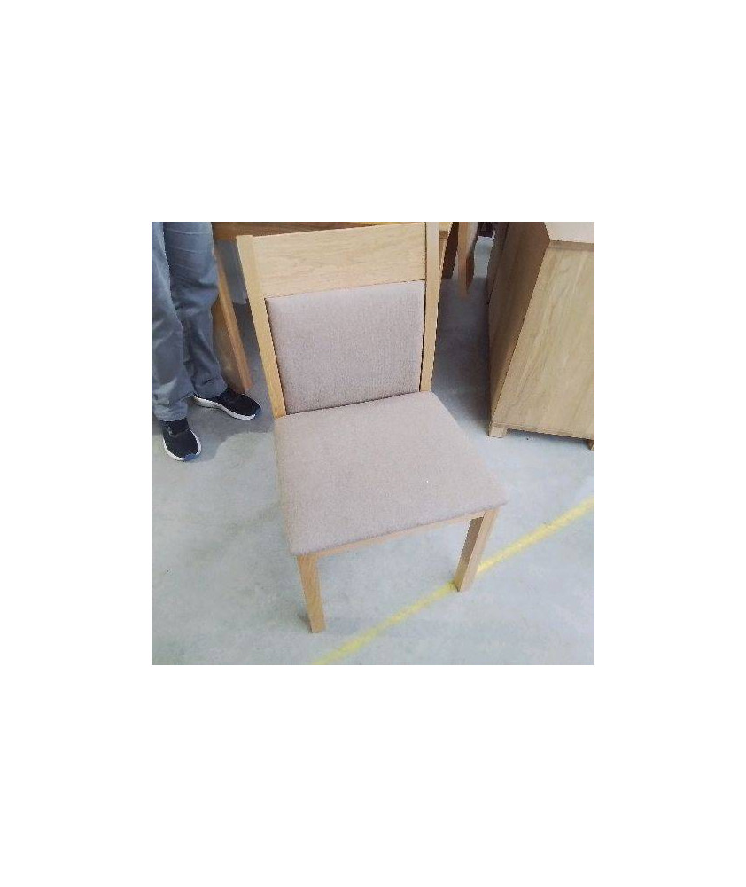 CHAISES BOIS TISSU LOT DE 7