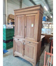 BUFFET 2 CORPS BOIS MOULURÉ 2 PORTES 2 TIROIRS LOUIS PHILIPPE