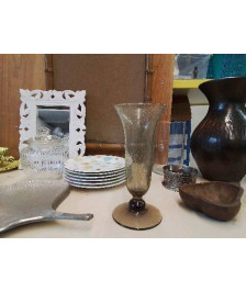 VASE GRIS BULLE SOUFFLER RIOM