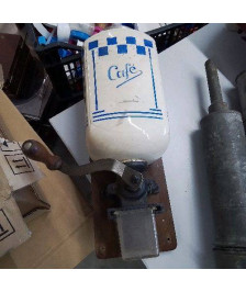 MOULIN A CAFÉ MURAL BLANC BLEU