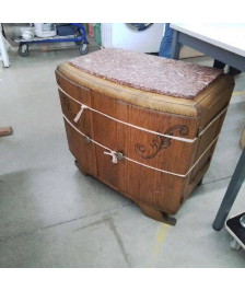 PETIT MEUBLE 2 PORTES DESSUS MARBRE 