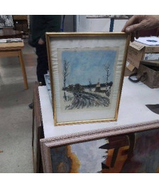 TABLEAU VILLAGE HIVER 