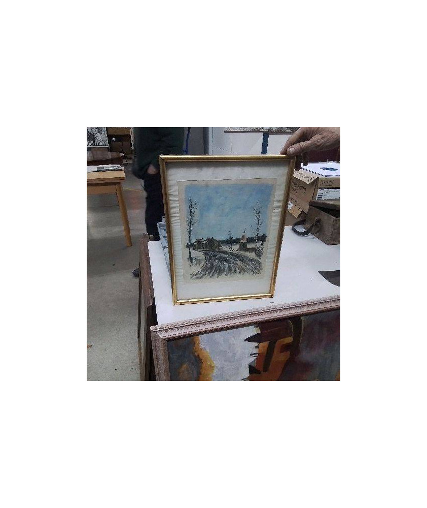 TABLEAU VILLAGE HIVER 