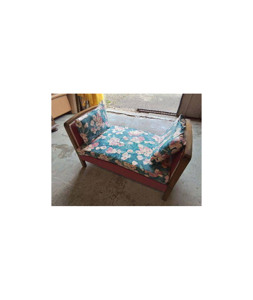 BANQUETTE MOTIF FLORAL 