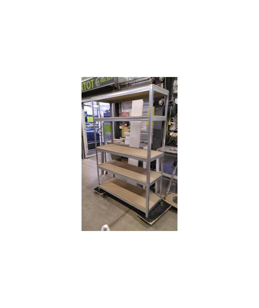 ETAGERE 5 TABLETTES  H.180 X L.120