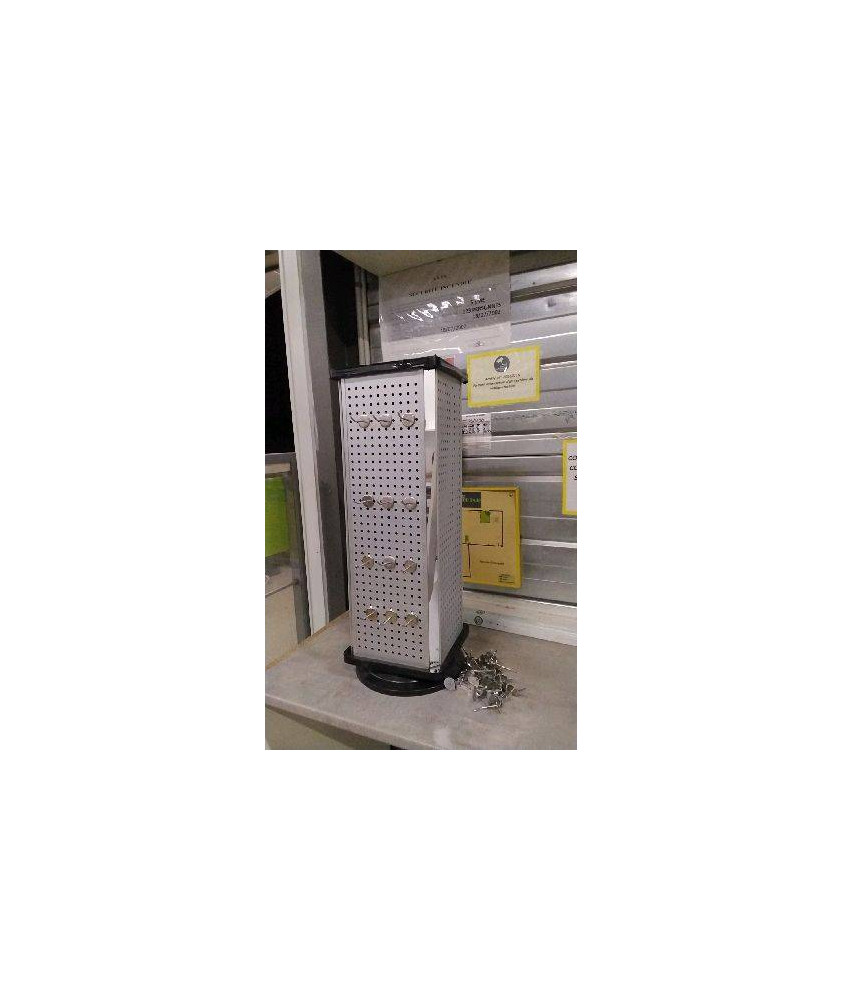 PRESENTOIR A BIJOUX ROTATIF H.67CM + BROCHES 