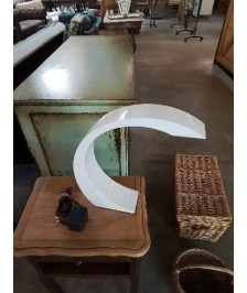 LAMPE LED ARC MÉTAL BLANC 