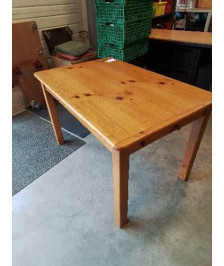 TABLE RECTANGULAIRE PIN 2 TIROIRS 118X79X75CM