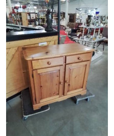 BUFFET PIN MOULURÉ 2 PORTES 2 TIROIRS 