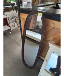MIROIR OVALE BOIS 