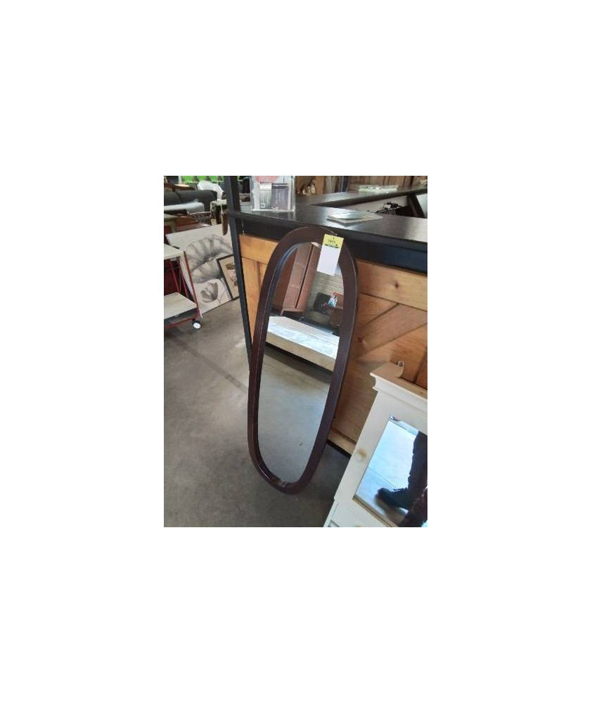 MIROIR OVALE BOIS 