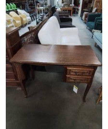 BUREAU RECTANGULAIRE BOSI CHANTOURNÉ 2 TIROIRS STYLE RÉGENCE 