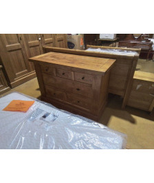 COMMODE 3 TIROIRS CHENE MASSIF EN L’ETAT 