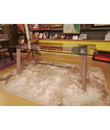 TABLE MODERNE CALLAGARIS 180X90 VERRE 