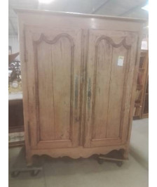 ARMOIRE TROIS QUART RÉGENCE  MOULURÉE 2 PORTES EPOQUE XVIIIE 