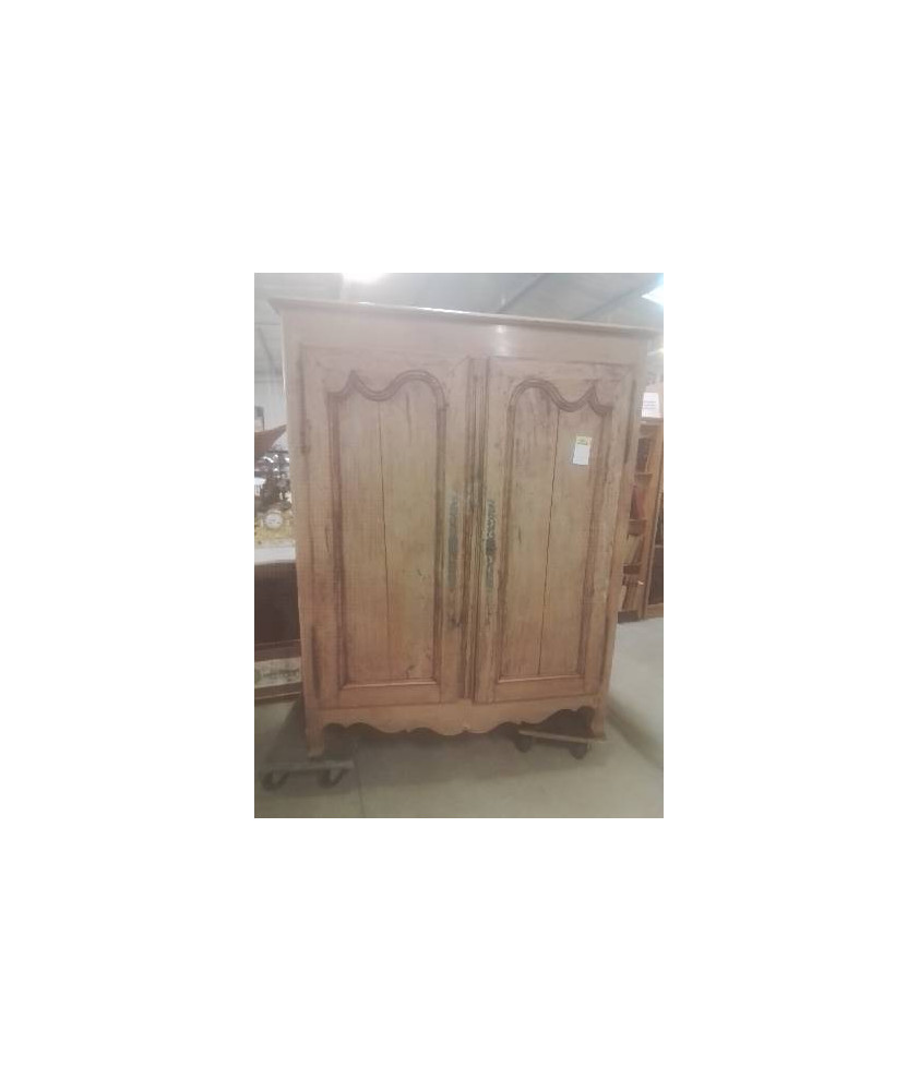 ARMOIRE TROIS QUART RÉGENCE  MOULURÉE 2 PORTES EPOQUE XVIIIE 