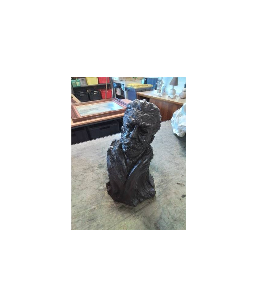 SCULPTURE BUSTE GUY DE MAUPASSANT RÉSINE COMPOSITE 32CM JEAN MARC DE PAS SCULPTURE BUSTE GUY DE MAUPASSANT RÉSINE COMPOSITE 32CM JEAN MARC DE PAS