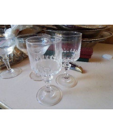 LOT DE 2 VERRES A LIQUEURS