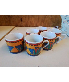 LOT DE 6 TASSES A CAFE 