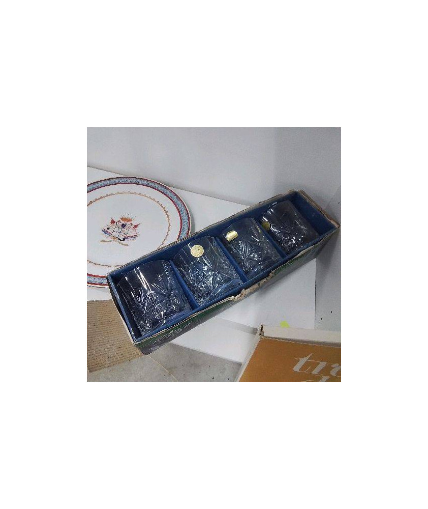 4 VERRE CRISTAL D’ARQUES