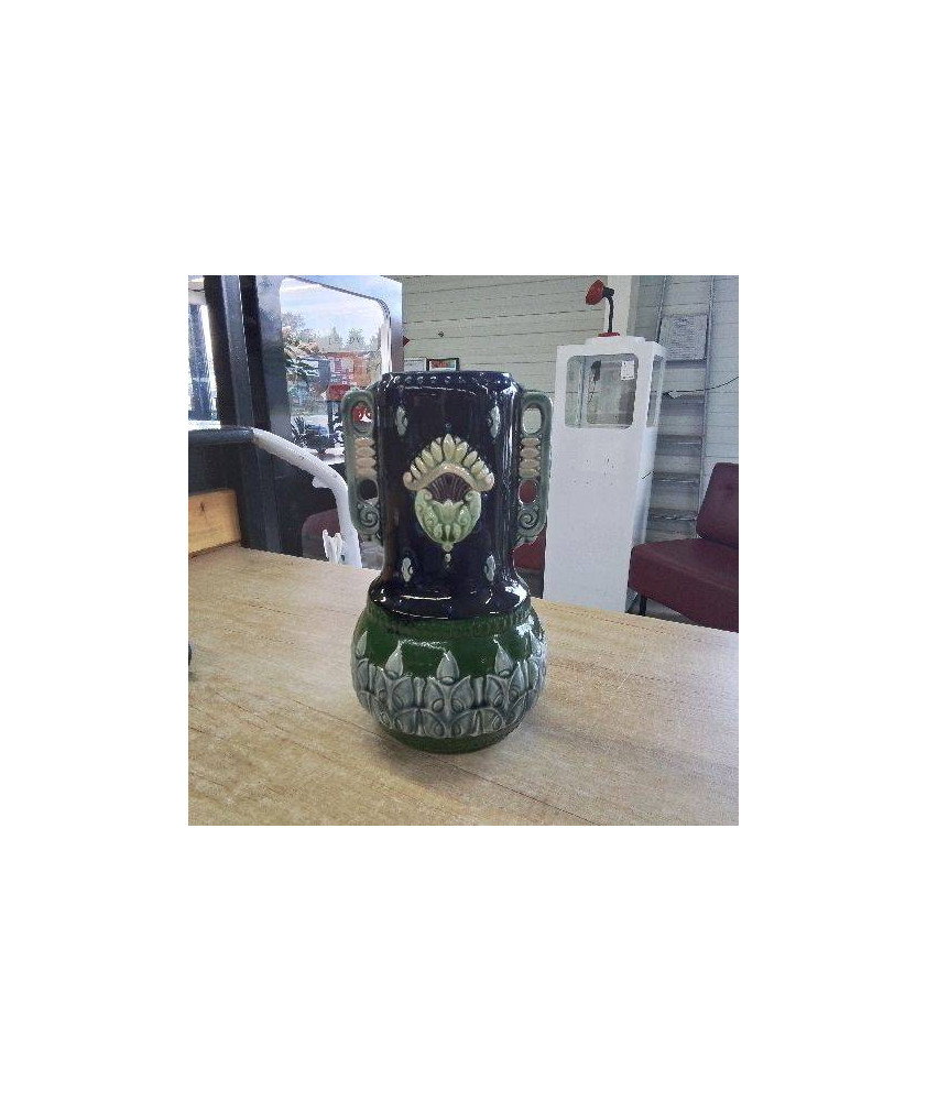 VASE EN BARBOTINE DEBUT XX ÈME 