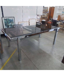 TABLE EN VERRE DESIGN ARREDO MILANO 