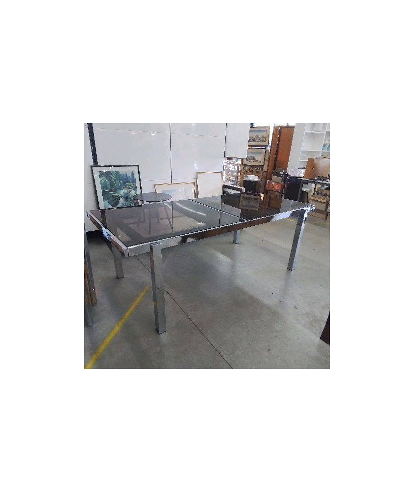 TABLE EN VERRE DESIGN ARREDO MILANO 